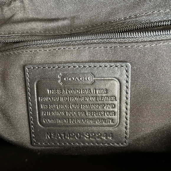 COACH Black Bleecker Mini Preston satchel/crossbody - Picture 4 of 9